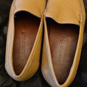 Robert Zur Light Brown Leather Men's Slip-Ons